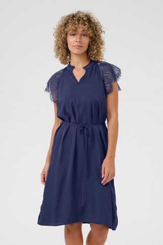 Cream Dress 'Nola' in Blue: front