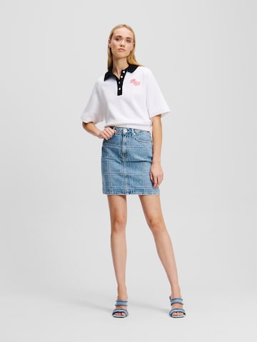 KARL LAGERFELD JEANS - Falda en azul: frente