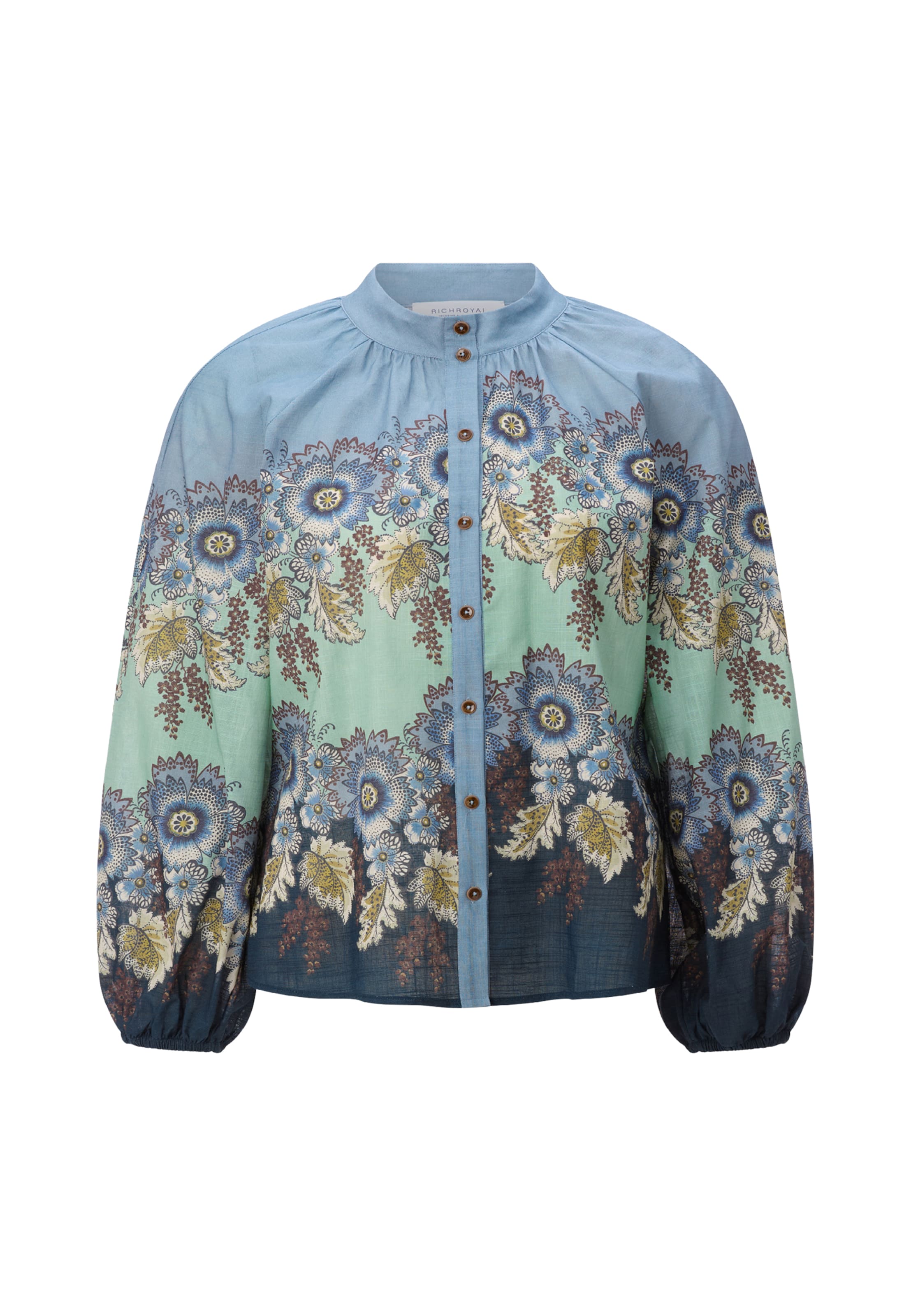 Rich & Royal Blouse in Blue: front