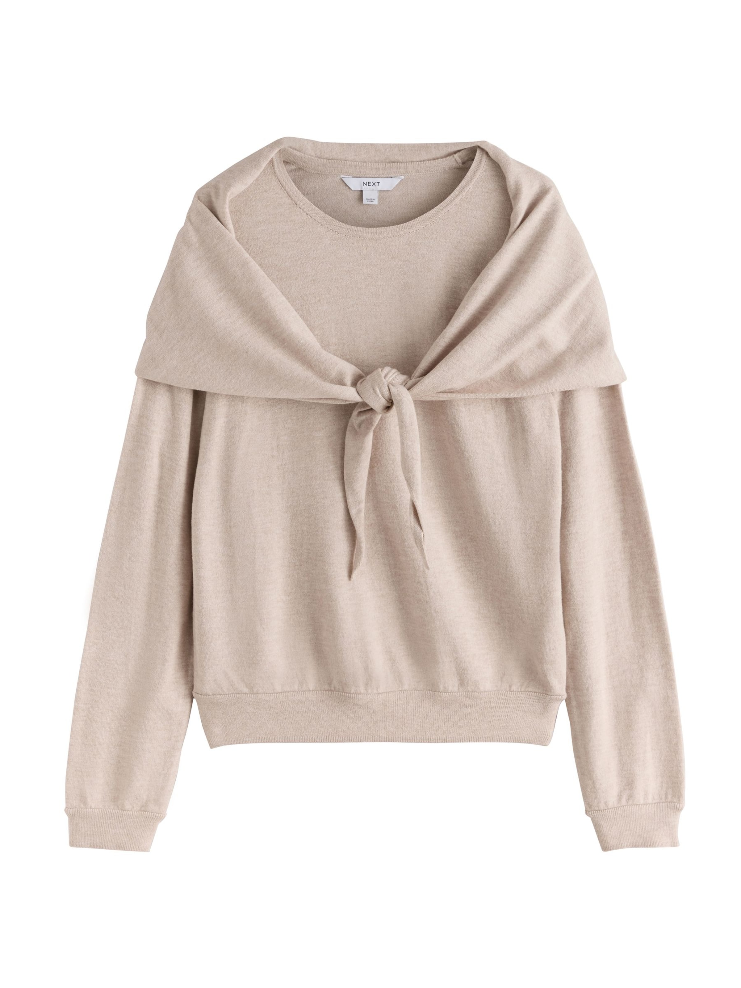 Next Trui in Beige: voorkant