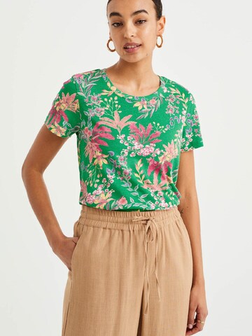 WE Fashion Shirt in Groen: voorkant