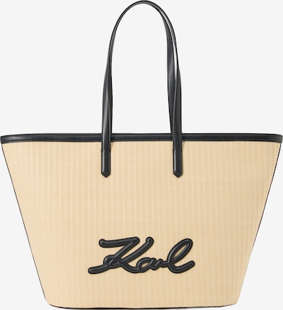 Pirkinių krepšys iš Karl Lagerfeld, spalva – smėlio spalva / juoda, Prekių apžvalga