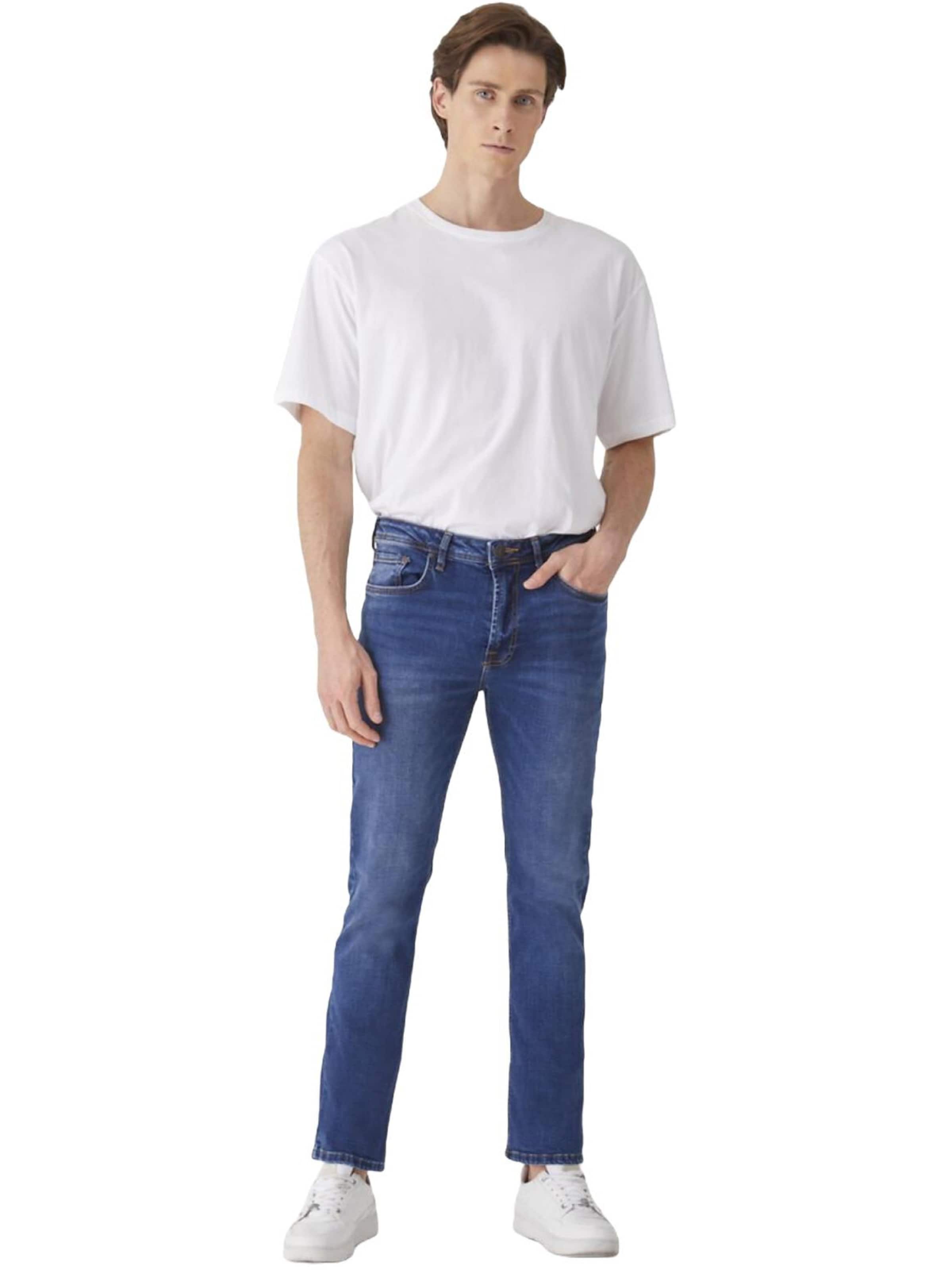 LTB Jeans - regular Vaquero 'LTB Jeans Herren Paul X Straight Leg Mid Waist Jeans' en azul