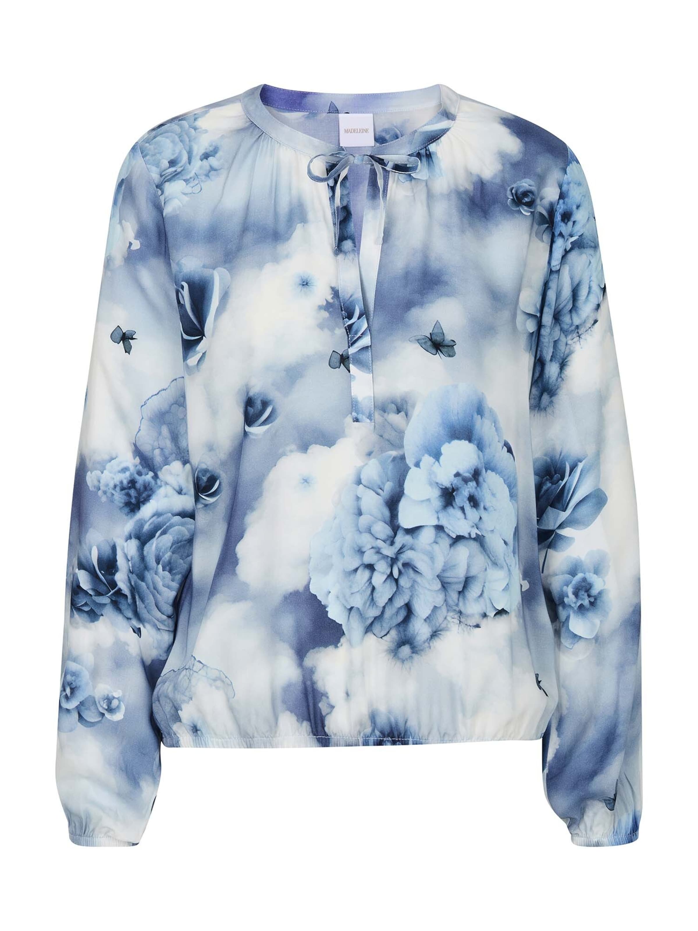 MADELEINE Blouse in Blauw: voorkant
