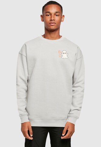 Merchcode Sweatshirt 'Halloween - Boo To You' in Grey: front