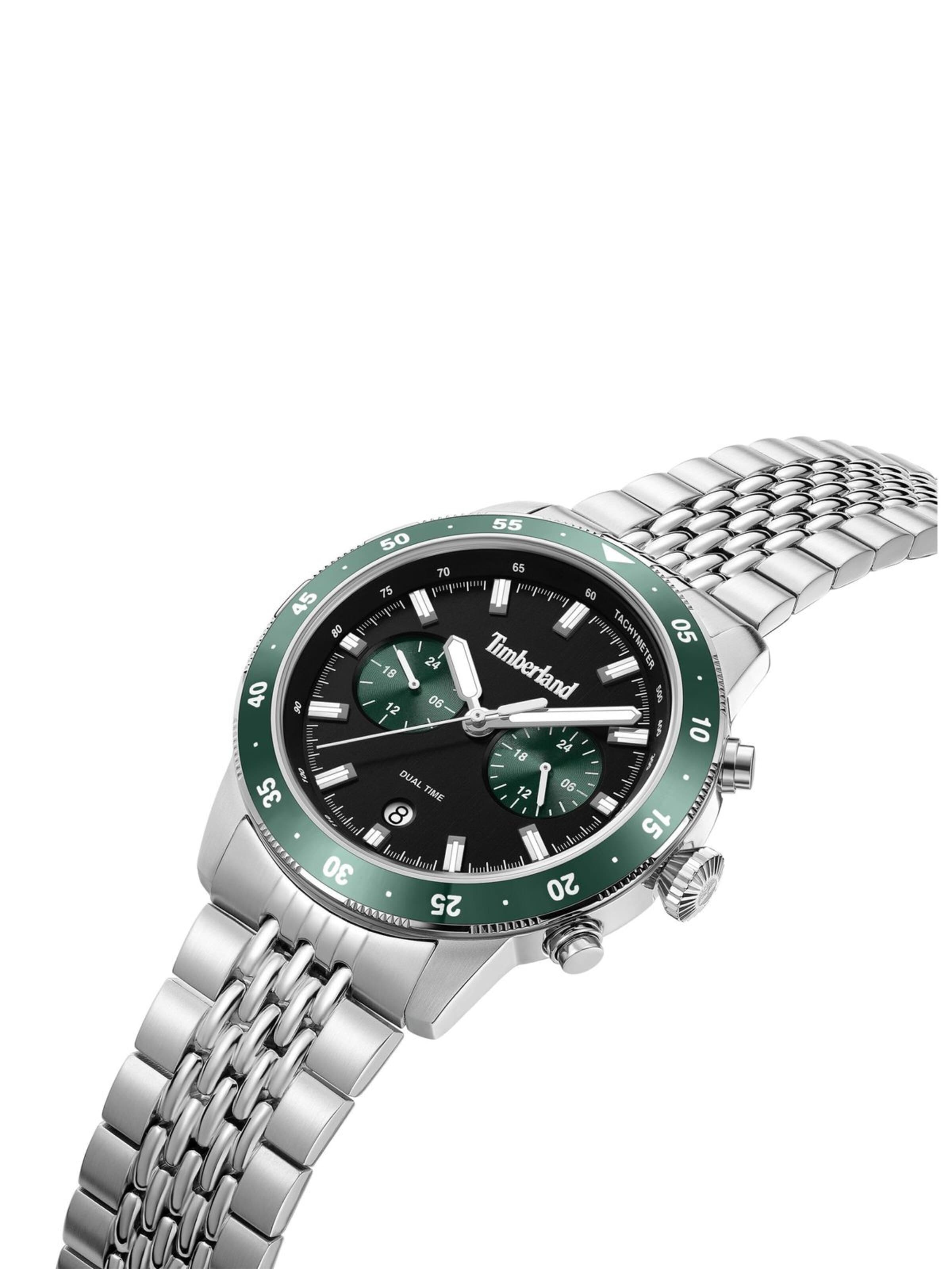 TIMBERLAND Zegarek analogowy 'Duo-time watch Parkman' w kolorze zielony