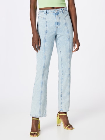 NEON & NYLON Flared Jeans 'DAKOTA' in Blauw: voorkant