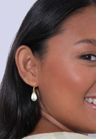 Boucles d'oreilles Nenalina en or : devant