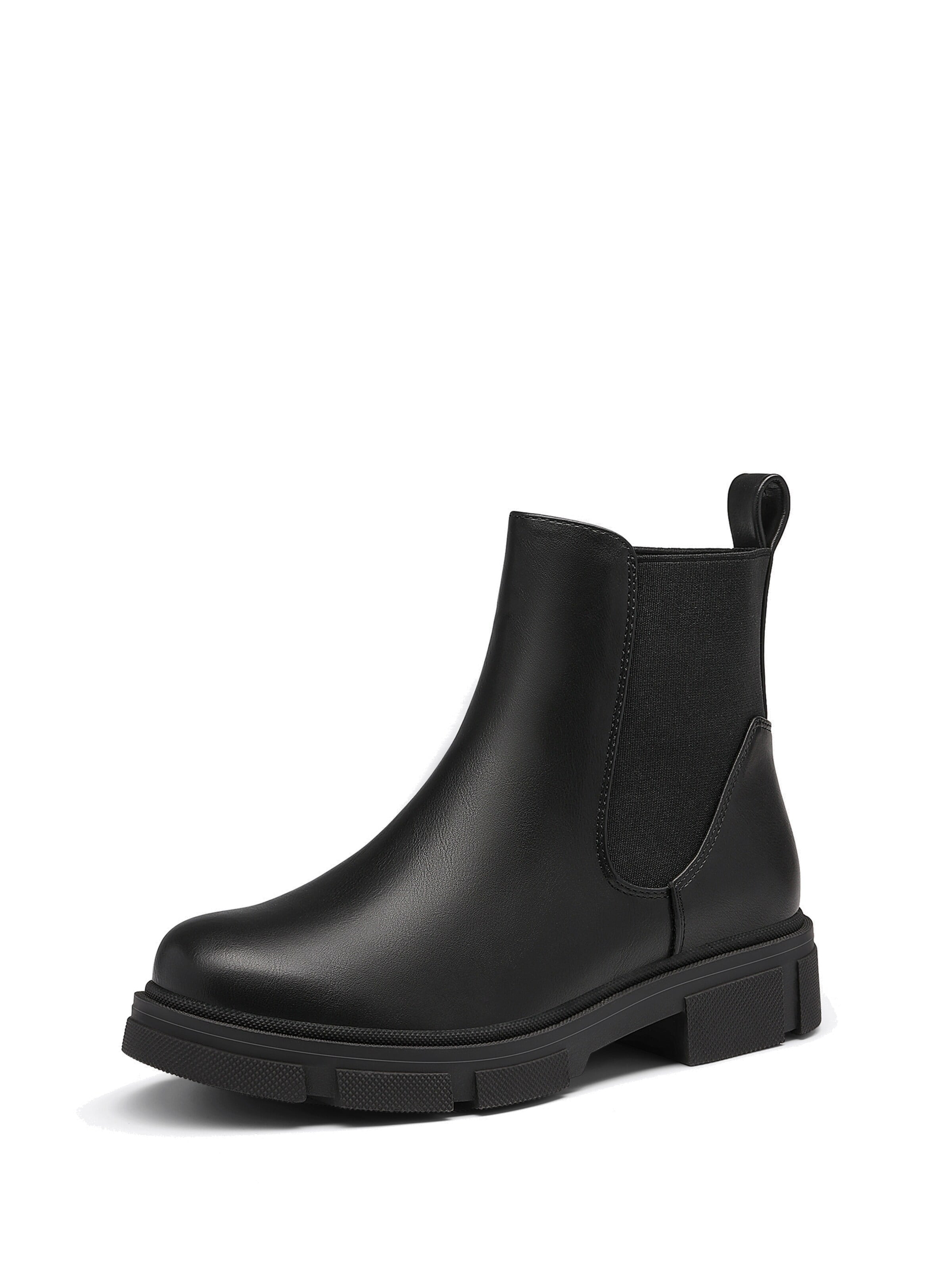 Dream Pairs Chelsea Boots in Black: front