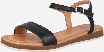 Apple of Eden - Sandalias con hebilla 'Isa' en negro: frente