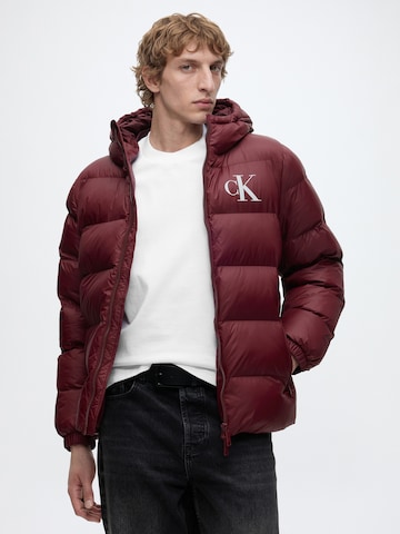 Veste mi-saison Calvin Klein Jeans en rouge