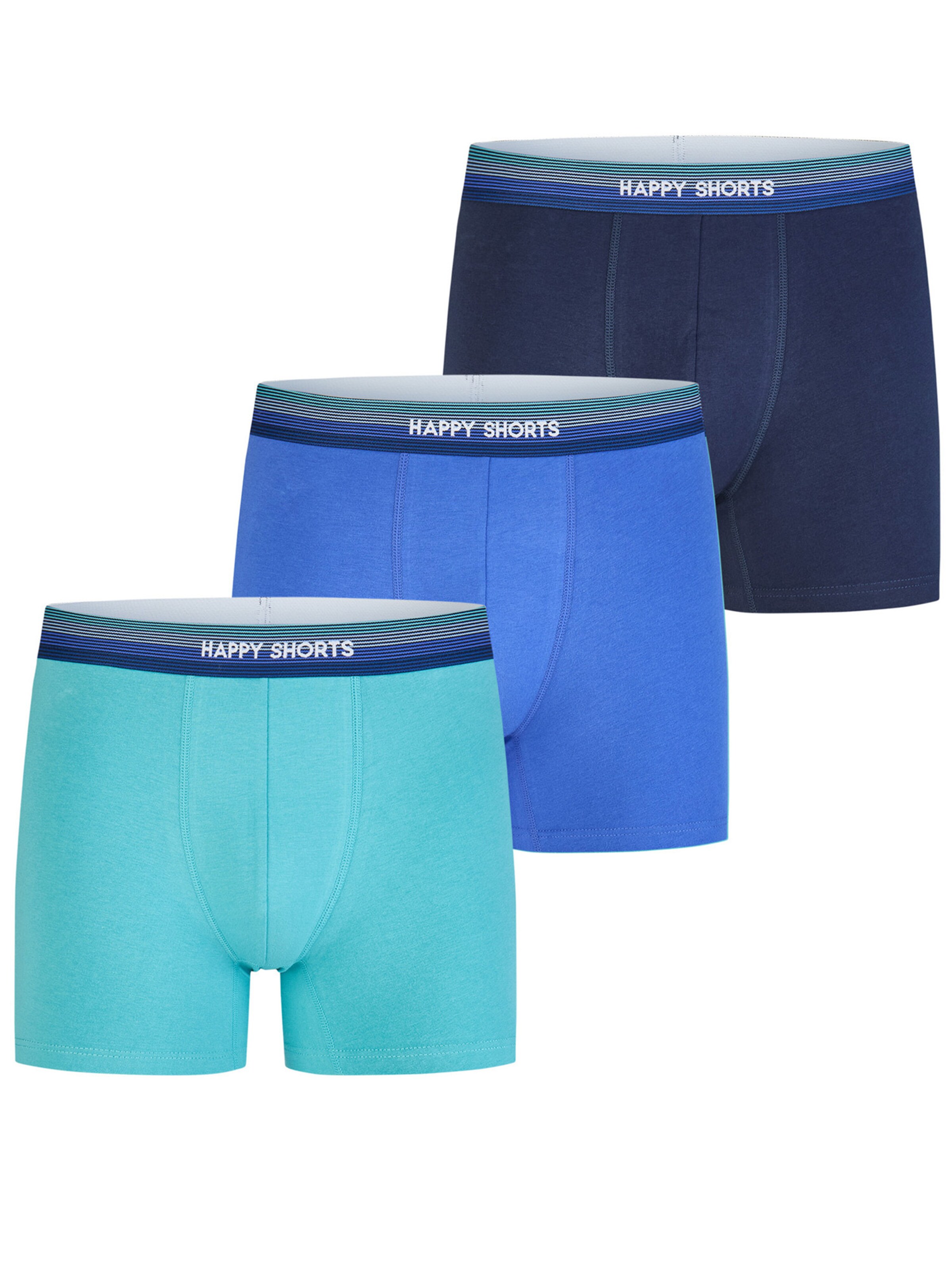 Happy Shorts Boxer shorts ' Jersey ' in Blue: front