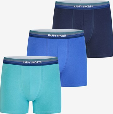 Happy Shorts Boxershorts ' Jersey ' in Blauw: voorkant