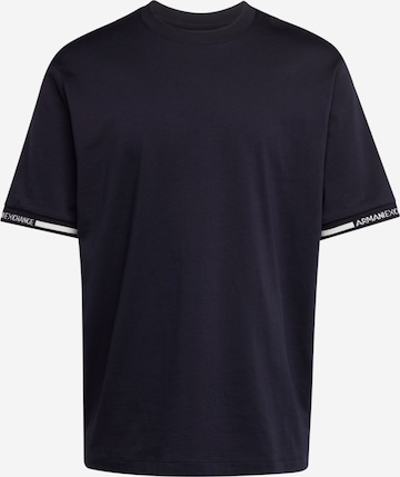 ARMANI EXCHANGE - Camiseta en azul: frente