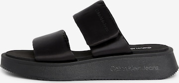 Sandales Calvin Klein Jeans en noir : devant