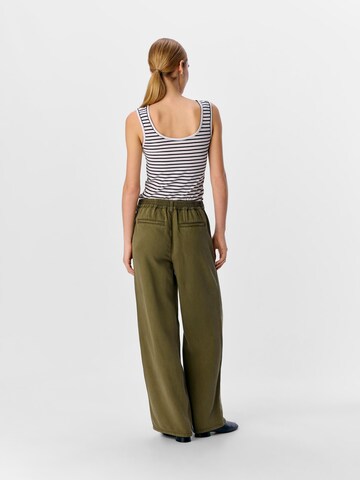 OBJECT Wide Leg Jeans 'Frame' i grøn