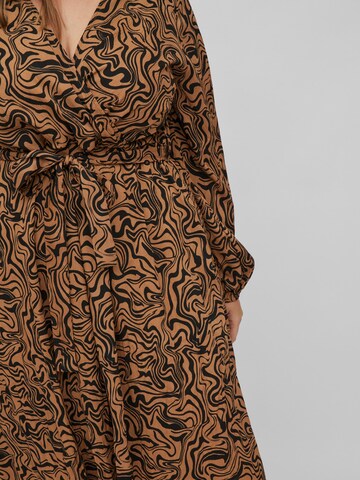 EVOKED Dress 'Miras' in Brown