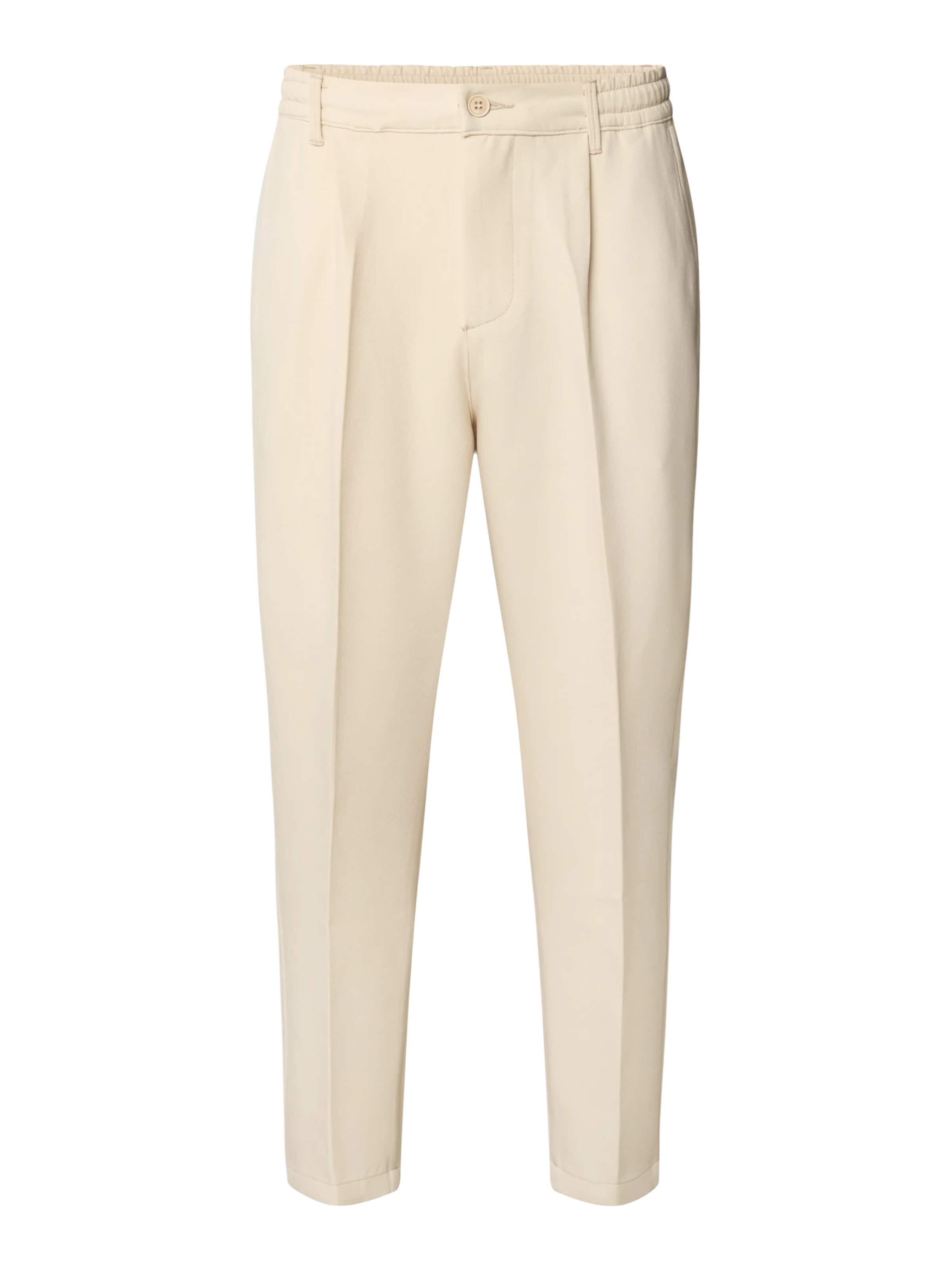 WOTEGA Tapered Chino Pants 'Studio Pant' in Beige: front
