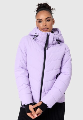 Veste d’hiver MARIKOO en violet : devant