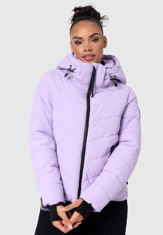 MARIKOO Zimná bunda - fialová: predná strana