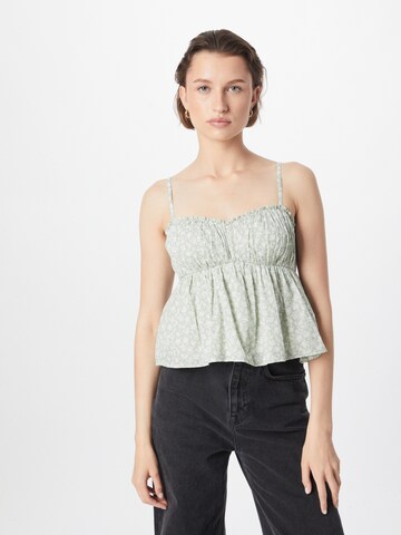 HOLLISTER Top in Green: front