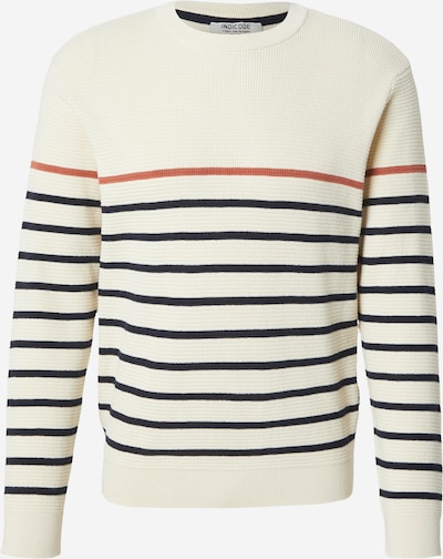 Megztinis 'Mars' iš INDICODE JEANS, spalva – tamsiai mėlyna / omarų spalva / balkšva, Prekių apžvalga