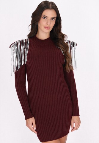 faina Knit dress in Purple: front