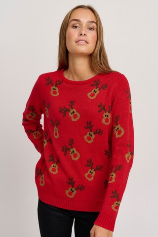 Pullover 'Christel' di Oxmo in rosso: frontale