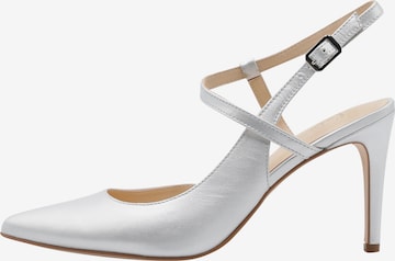 faina Slingback Pumps in Silver: front