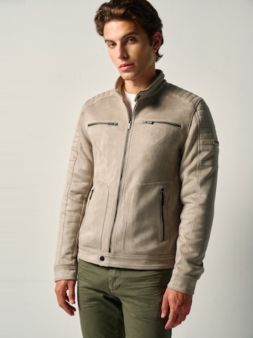Veste mi-saison KOROSHI en gris : devant