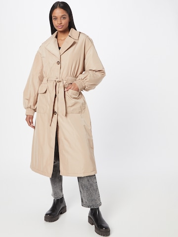 minimum Přechodný kabát – béžová: přední strana