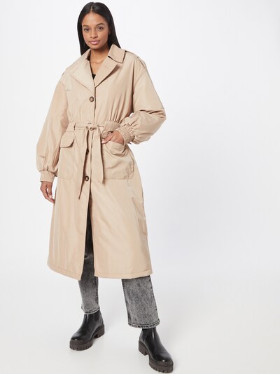 minimum Between-Seasons Coat in Beige, View model