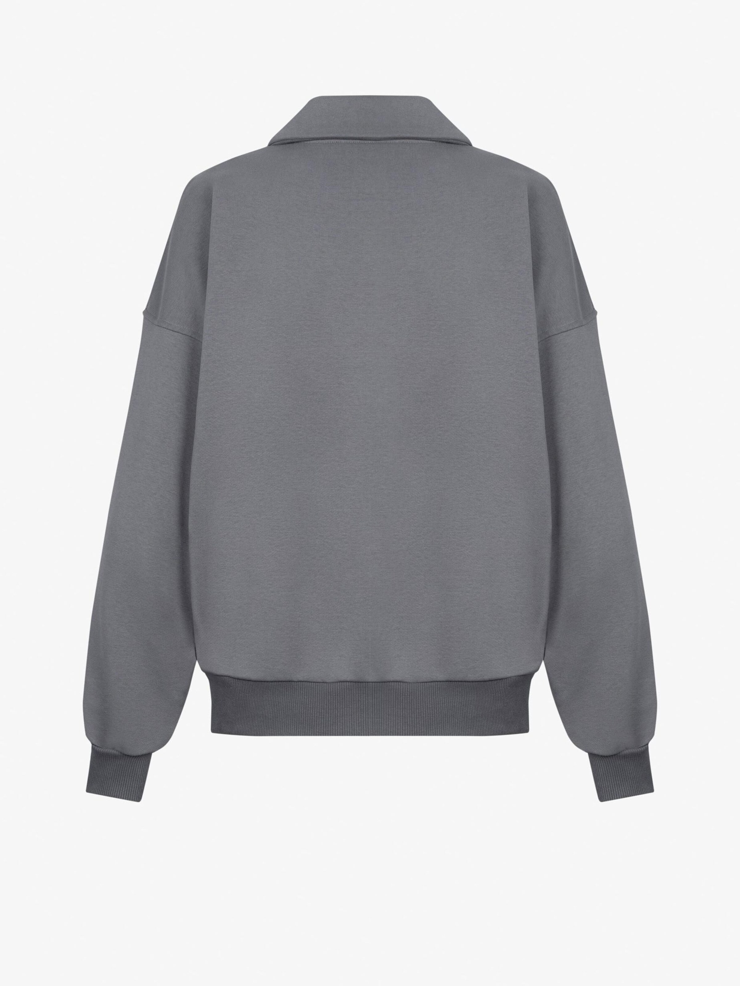 FEMSSY Mikina 'FORM ZIP UP SWEATSHIRT GREY' – šedá