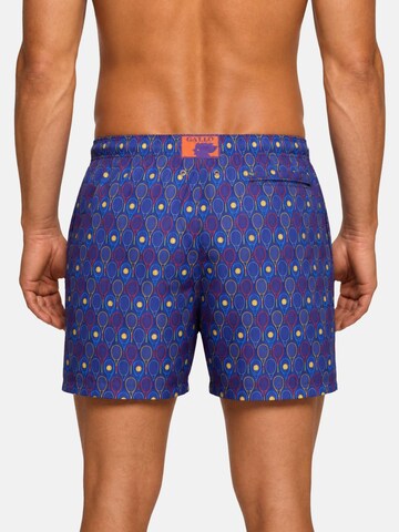 Pantaloncini da bagno 'GALLO UOMO BOXER MARE PL TENNIS CON RICAMO+CORDINO Costumi da bagno' di Gallo in blu