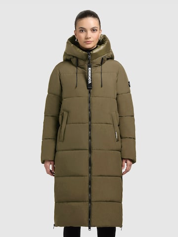 khujo Wintermantel 'Nalu' in Groen: voorkant
