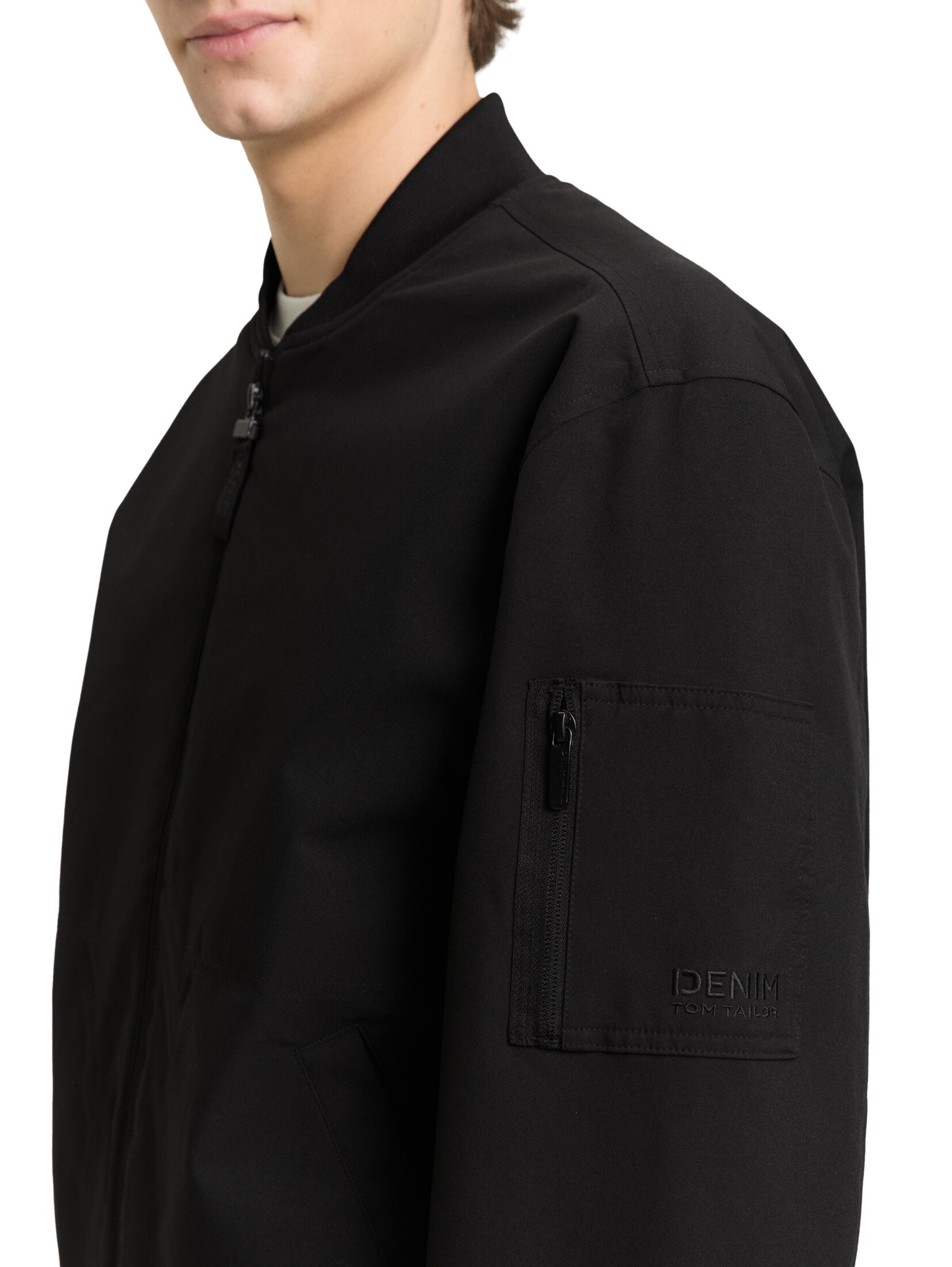 TOM TAILOR DENIM Tussenjas in Zwart