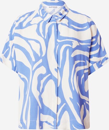 Soft Rebels Blouse 'Mio' in Blauw: voorkant