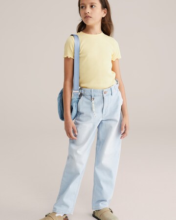 WE Fashion T-shirt i gul