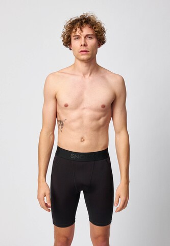 Regular Pantalon de sport SNOCKS en noir : devant