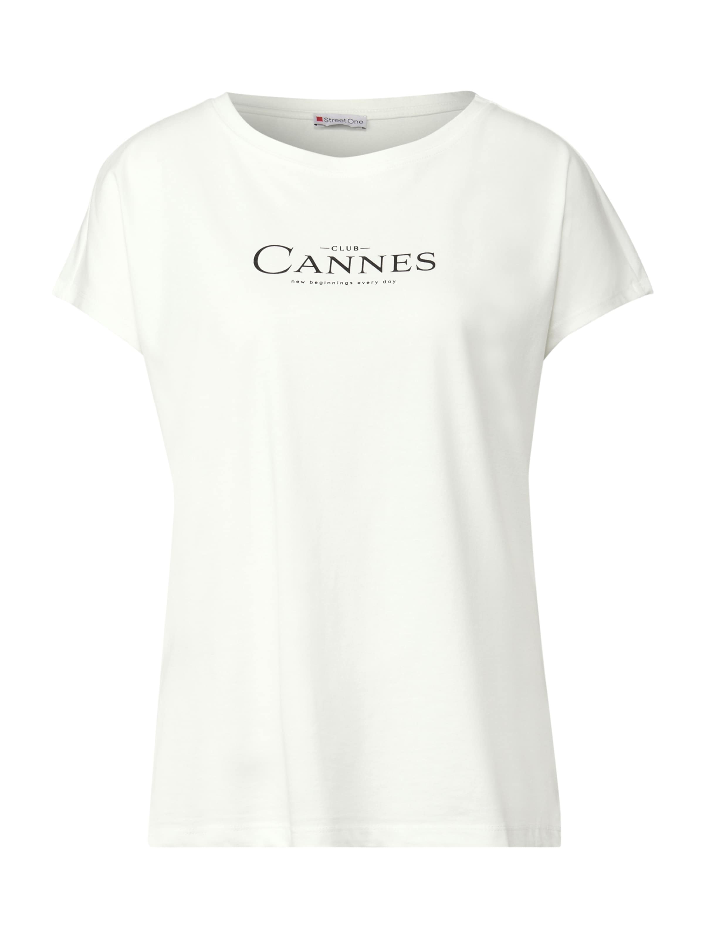 STREET ONE Тениска в бяло: отпред