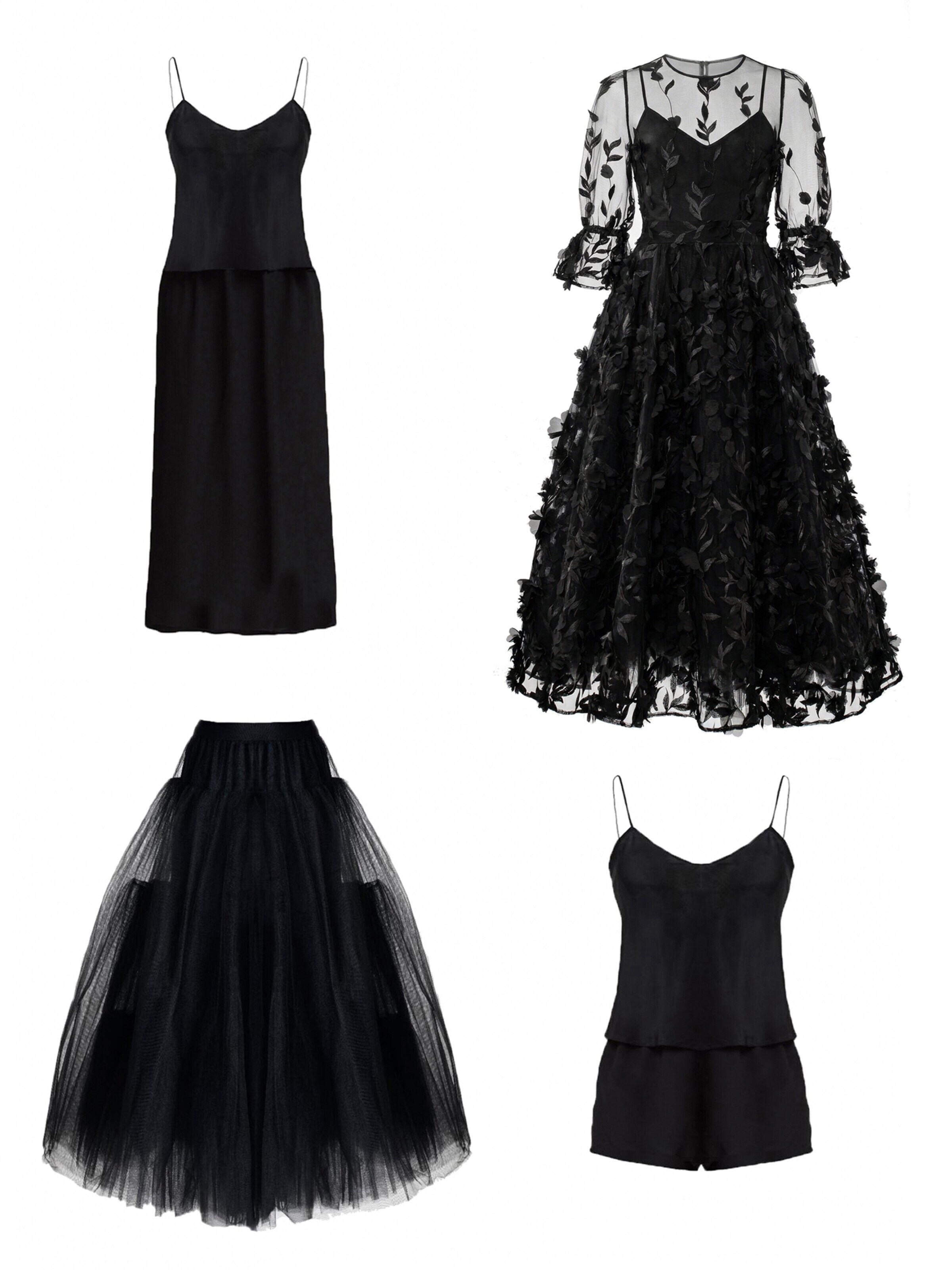 Robe de soirée 'Franceska' MATSOUR’I en noir