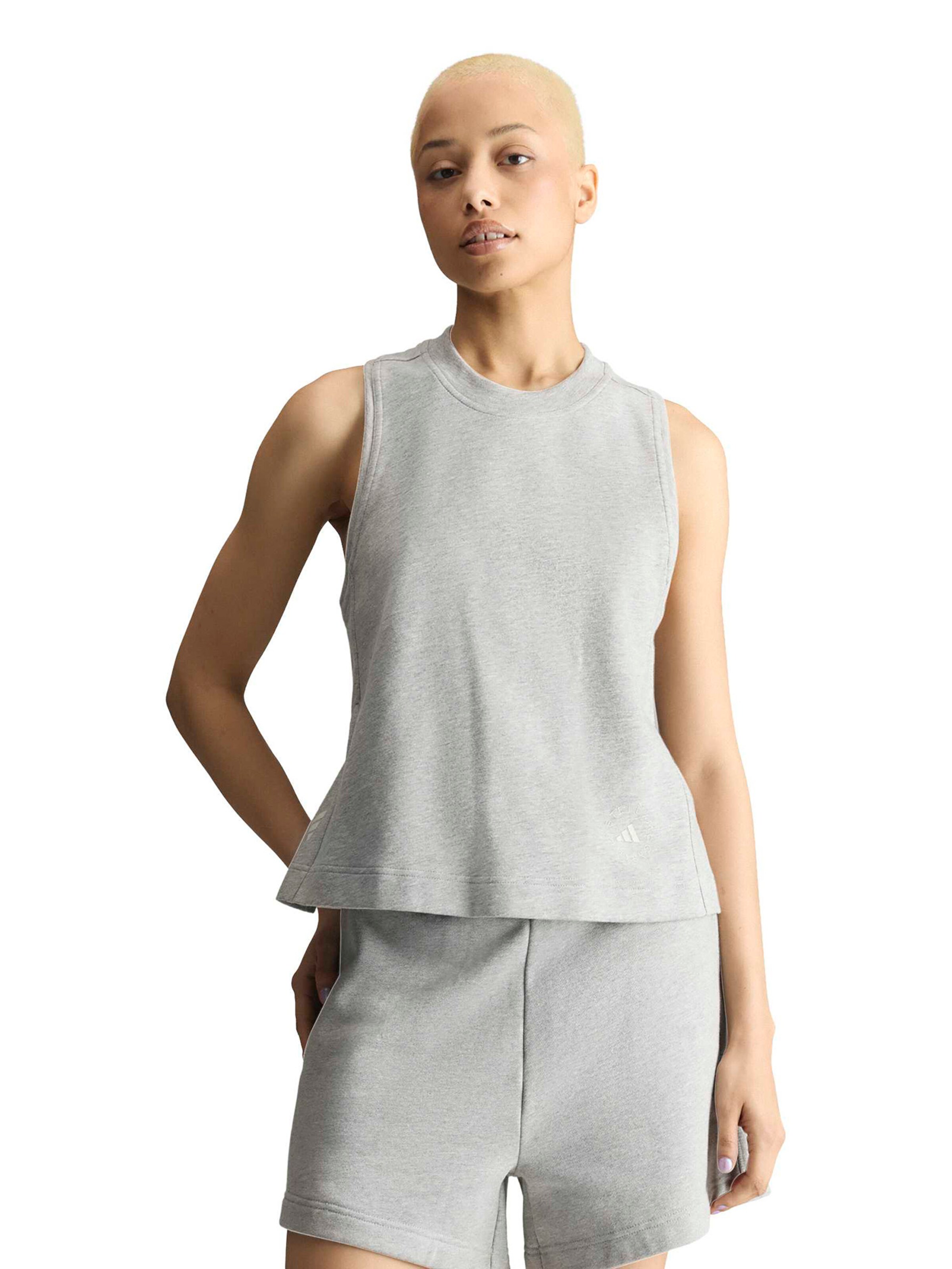 ADIDAS BY STELLA MCCARTNEY Αθλητικό τοπ σε γκρι: μπροστά