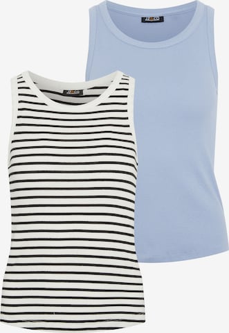 JZ&CO Top in Blue: front