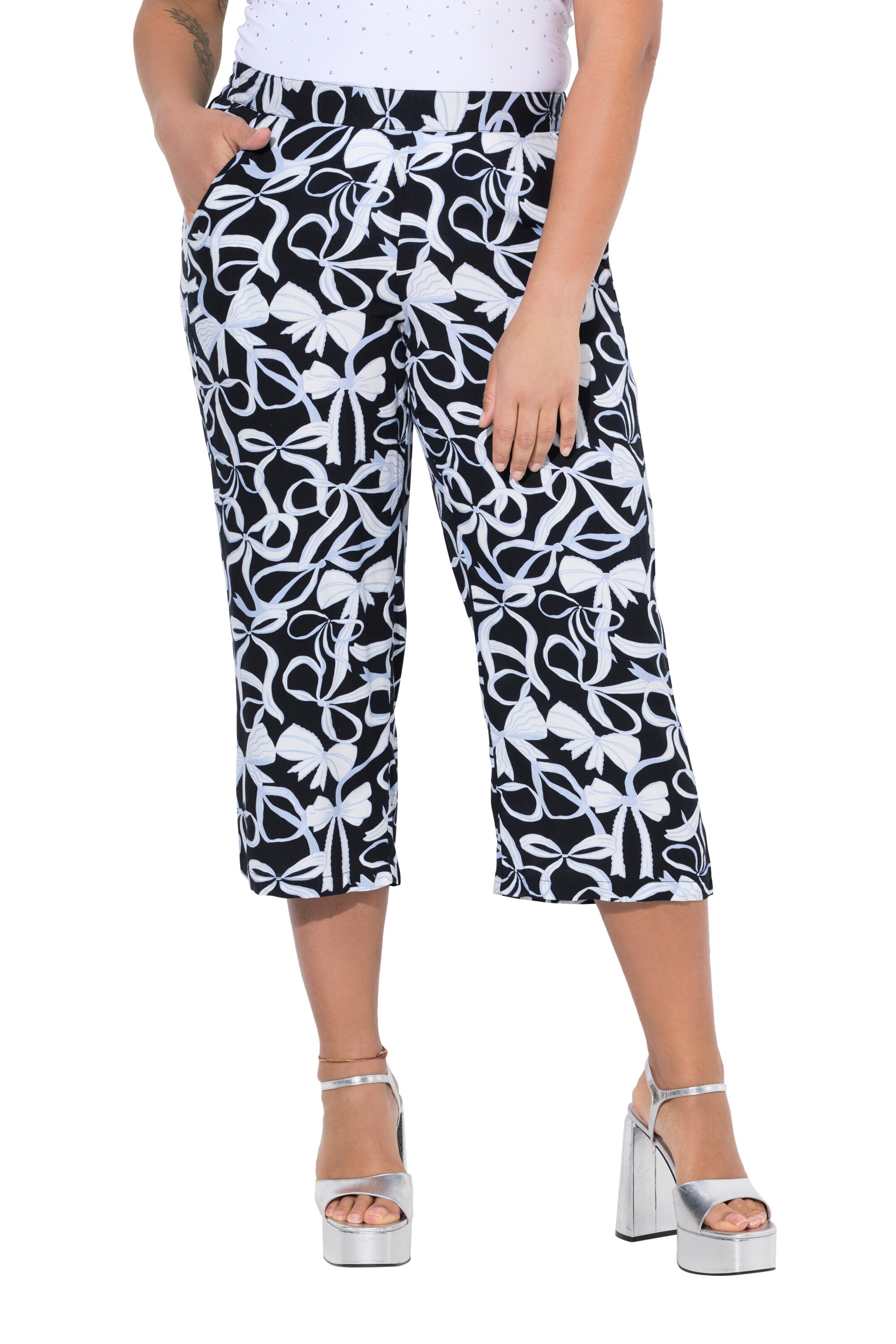 MIAMODA Regular Broek in Zwart: voorkant