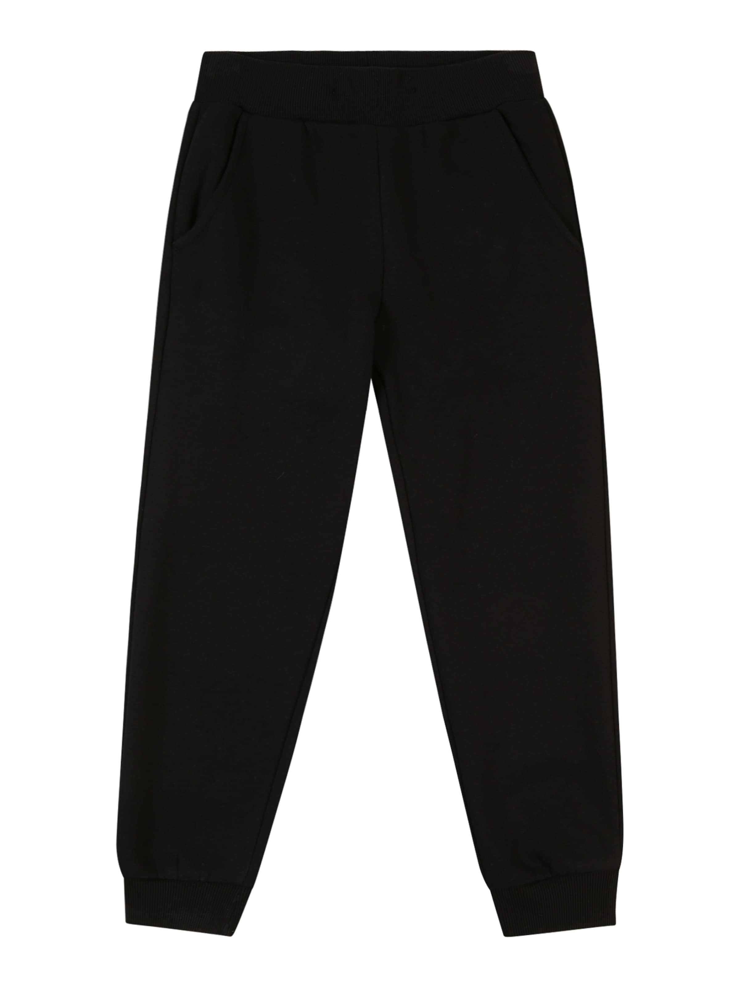 Lindex Zwężany krój Spodnie w kolorze czarny: przód