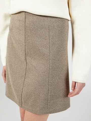 VILA Skirt in Brown