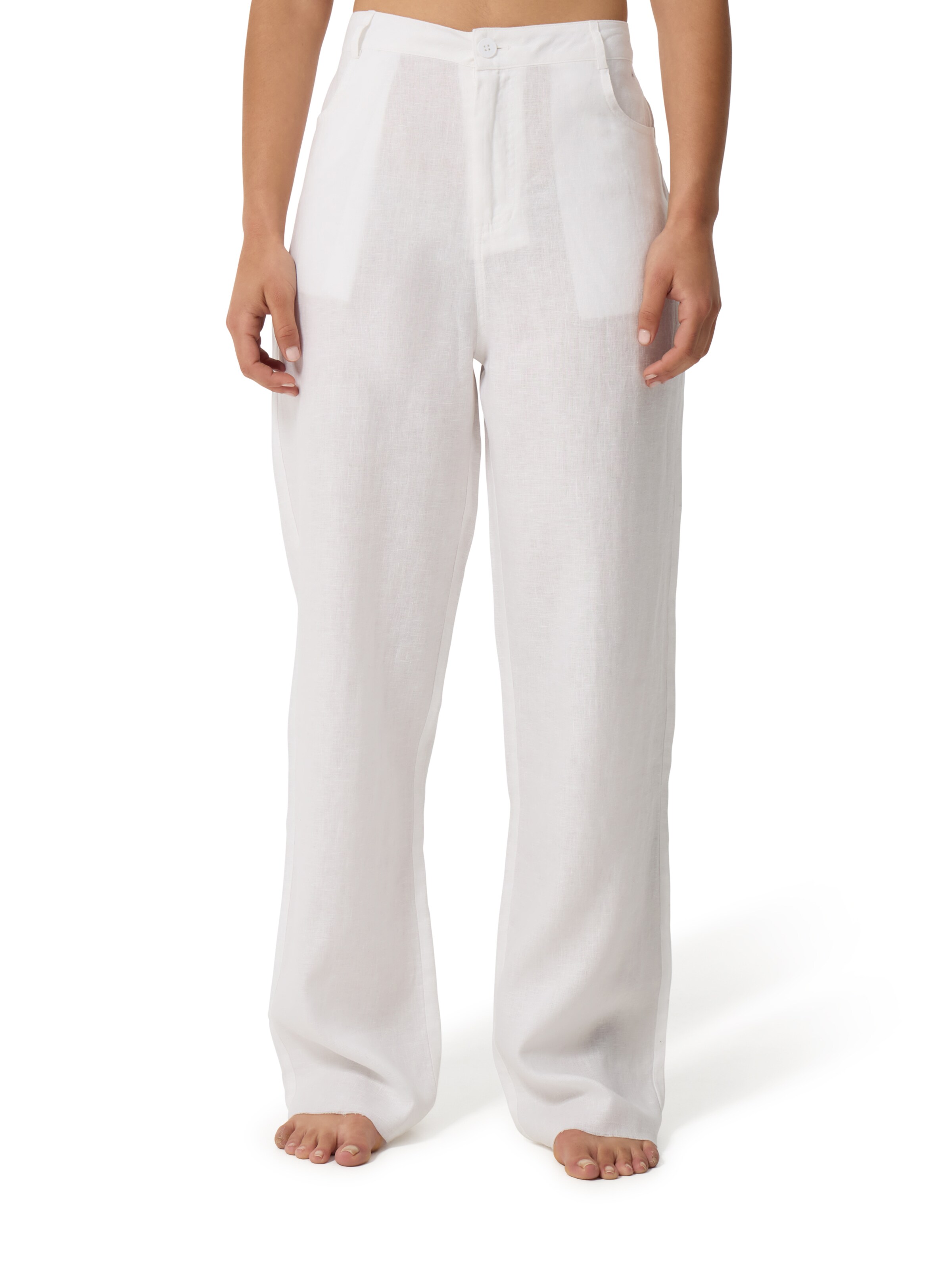 CASH-MERE.CH regular Bukser i hvid: forside