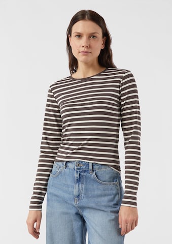 COMMA T-shirt i brun: framsida