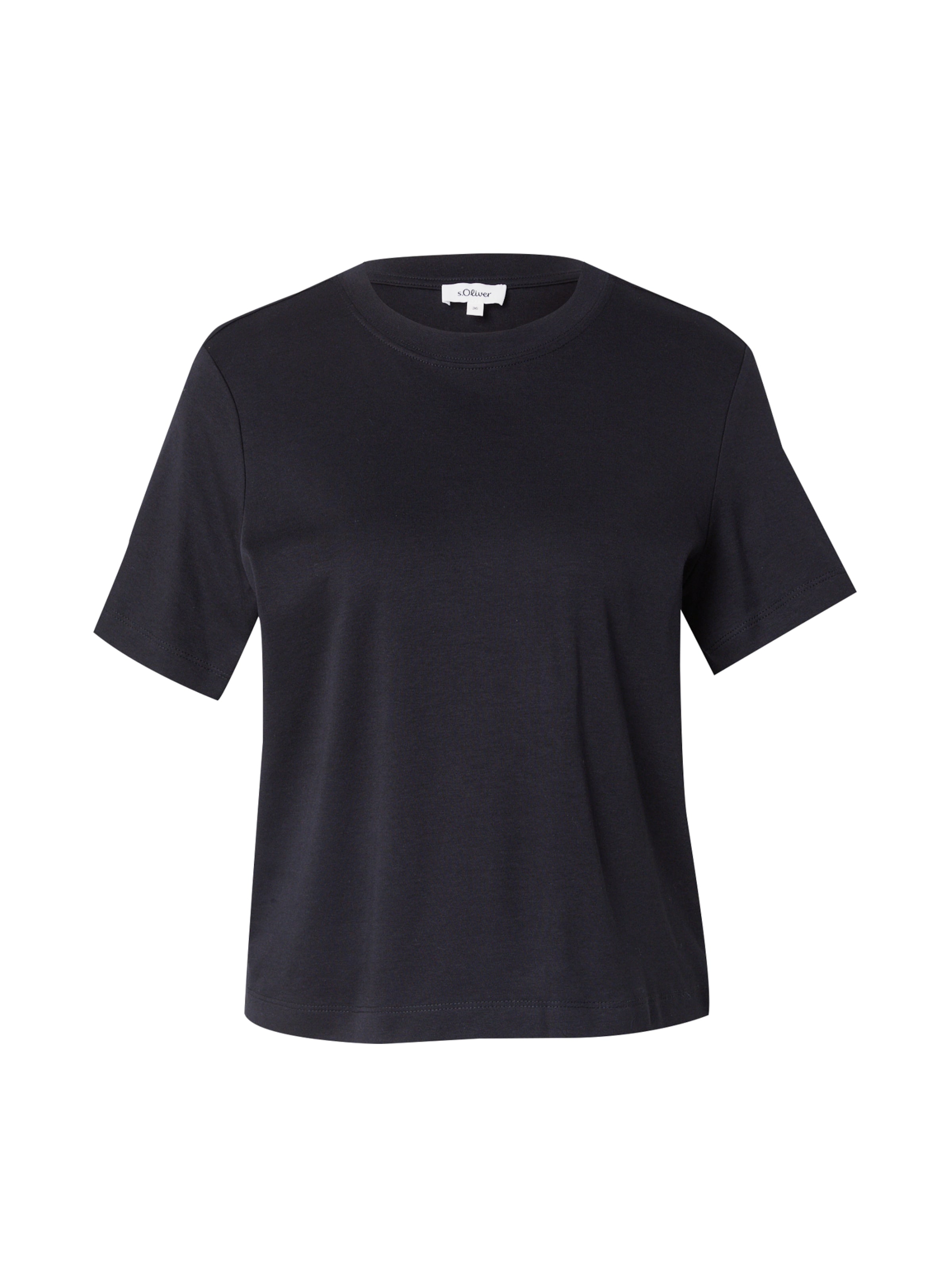 s.Oliver Shirt in Zwart: voorkant