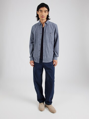 s.Oliver Regular fit Button Up Shirt in Blue